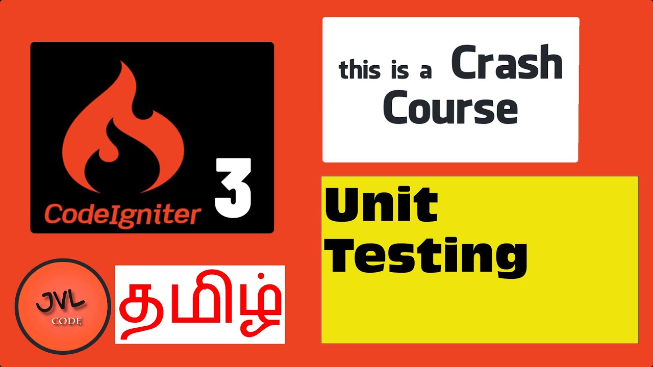 CodeIgniter 3 in Tamil - 50 - How to do Unit Testing - YouTube