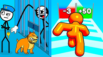 Thief Puzzle vs Join Blob Clash 3D ⭐🔴👽⭐️ Hard Levels Challenge Walkthrough Gameplay Ep46