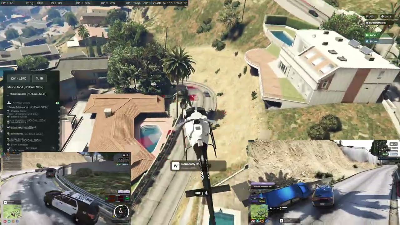 Aranan ve kaçan şahıs helikopter ve memurların yardımı ile etkisiz hale getiriliyor. (Moon V)