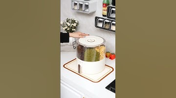 Thùng đựng ngũ cốc 6 ngăn xoay 360 #thungdungngucoc #dogiadung #dodungnhabep #khanh40bt #khanhhouse