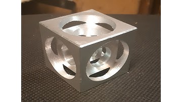 Making a cube in a cube with a lathe (Turners Cube)