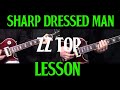 how to play Sharp Dressed Man by ZZ Top guitar lesson