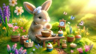 Bunny Rabbits  Calm Inspiring Music Background Playlist to Work Study Relax or DeStress at Easter