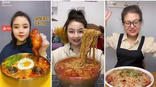 Hot pot/ noodles with spicy sesame sauce - Ăn lẩu, mì với sốt mè cay - Chinese mukbang asmr