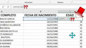 😱Como CALCULAR LA EDAD Con Fecha De Nacimiento en Excel [FÁCIL Y RÁPIDO]