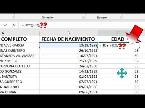 Vídeo: Com calcular l'edat des de la data de naixement a Excel?