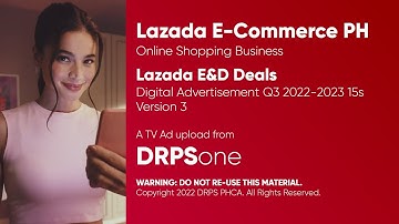 Lazada Electronic and Digital Deals Digital Ad Q3 2022-2023 15s (Philippines, Version 3)