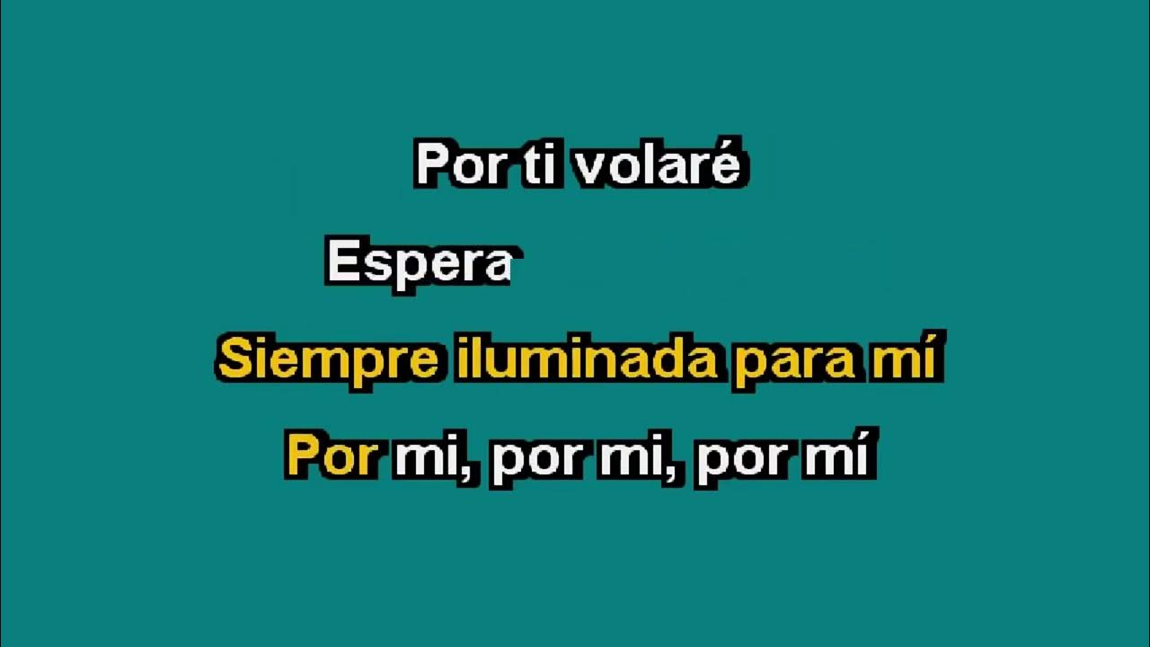 Letra Por Ti Volare Andrea Bocelli Español Por ti volare - Andrea Bocelli (Italiano y Español) - YouTube