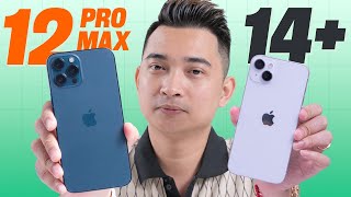 Cùng 60hz màn to thì mua iPhone 12 Pro Max hay iPhone 14 Plus?