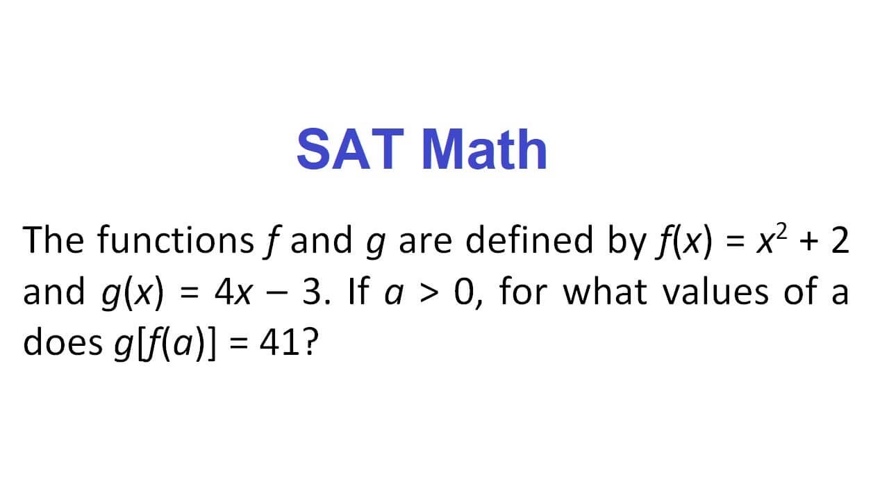 SAT Math - YouTube