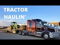 Tractor hauling from Saskatchewan