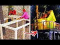 Cómo construir una hermosa casa en un bosque || Ideas baratas con tarimas para muebles