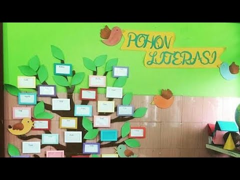 20+ Ide Cemerlang Membuat Pohon Literasi - 20+ Awesome idea for decoration class with tree