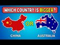 Which Country is Bigger? | Which Country is Larger By Area | Country Quiz