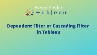 Dependent filter or Cascading filter in tableau || filters in Tableau