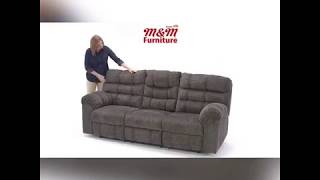 Gray Sofa Recliner- Ashley Gray Sofa Recliner- Ashley