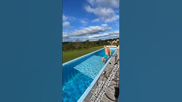 40’ Shipping Container Pool #swimmingpool #containerpool #pool #pooldesign #swimming