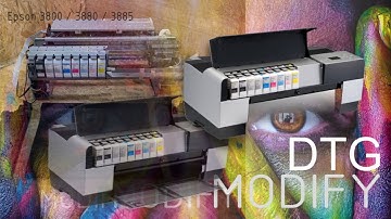 Epson 3800/3880 modify - DTG printer / sample video / buy video / link in the description