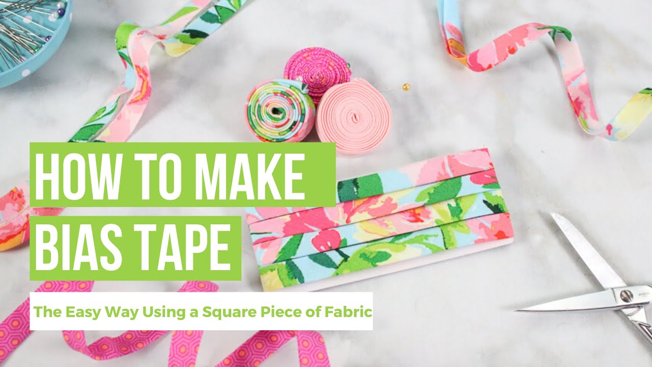 How to Sew Double Fold Bias Tape - Sweet Red Poppy