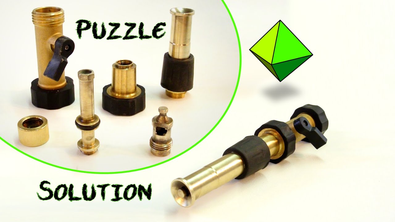 Brass hose nozzle break-down 