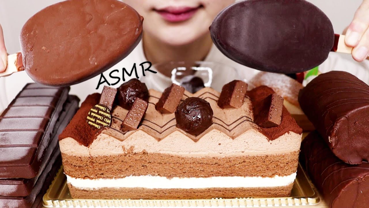 [ASMR] Сырой шоколад и трюфельный торт