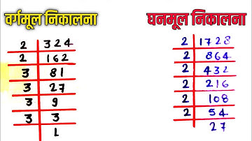 वर्गमूल और घनमूल निकालना सीखें | square root | cube root | vargmul ghanmul trick | Gyanvidyakul