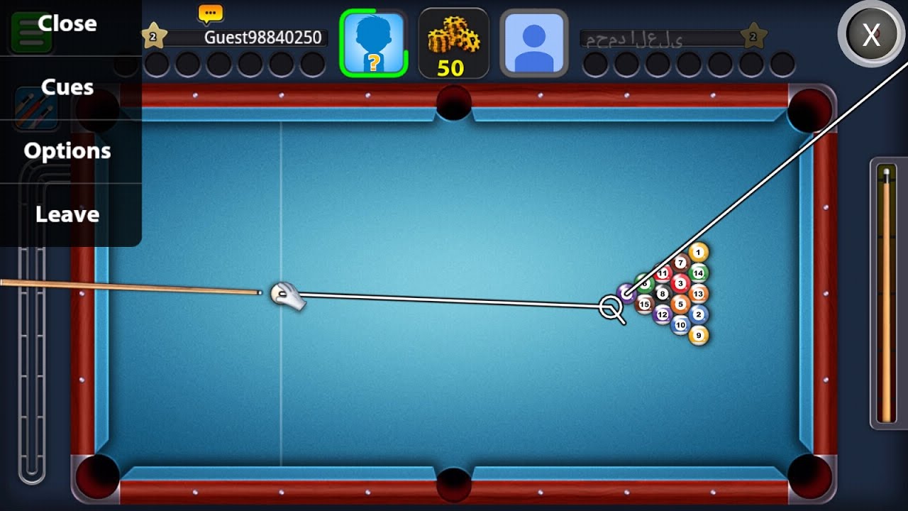 How to hack 8ball pool || how to increase cue aim in 8ball pool - 