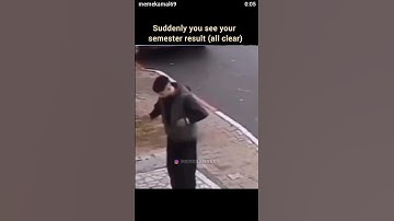 suddenly you see your semester result (all clear ) #funny #comedyvideos #youtube #reels #shorts #due