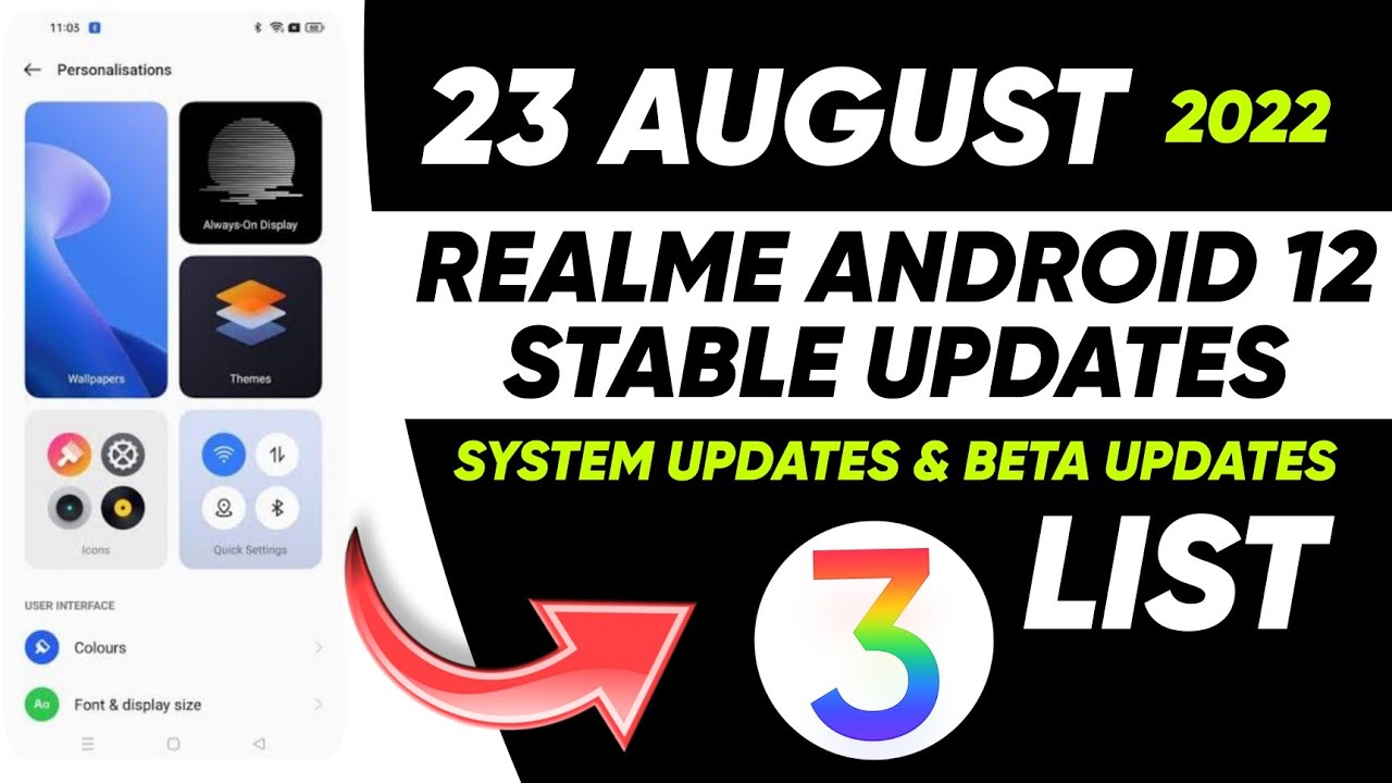 Realme August 2022 New Updates | Stable, Beta & System Updates | Realme UI 3.0 | Full Devices List.