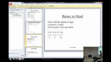 Data - Binary to Octal and Vice Versa