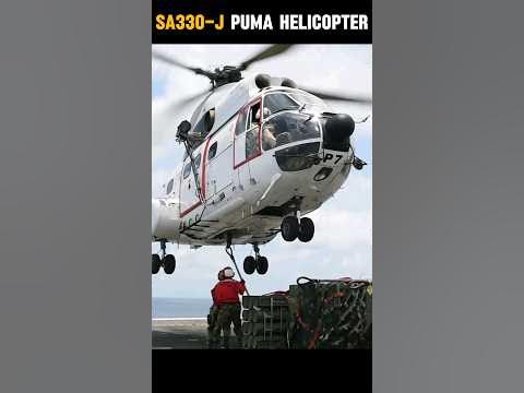 SA330 Puma Helicopter Quickly Lifts Pallet of Ordnance from USS Boxer # ...