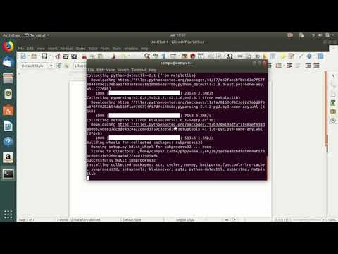 how to install numpy, scipy  and matplotlib  on ubuntu