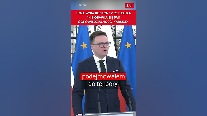 TV Republika do Szymona Hołowni: Nie obawia się Pan odpowiedzialności karnej? #shorts