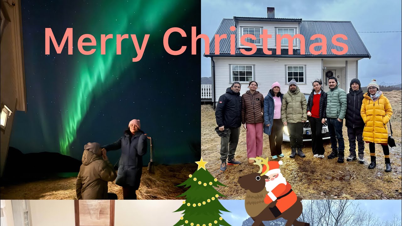 Let’s come with us to celebrate Christmas in our own nepali version # norwayviralvideo