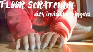 ASMR: Wooden floor scratching-Invisible Triggers- No talking (Miss Kelly's CUSTOM VIDEO)