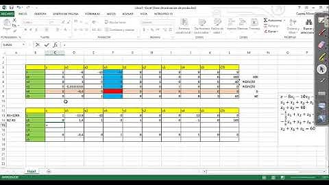 Ejercicios de programación lineal de 3 variables - Método simplex