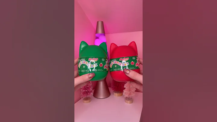 [ASMR] Mystery Squad Christmas SQUISHMALLOWS ❤️💚 #asmr #unboxing #squishmallows #shorts