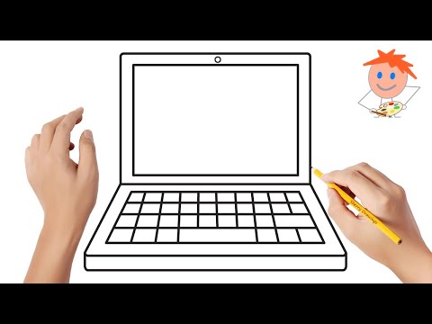 How to draw a laptop | Easy drawings