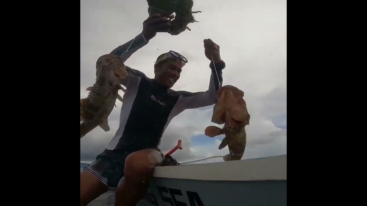 Pancing cangkang kerang di makan ikan krapu hasil lumayan hasil nya