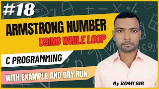 Armstrong Number Program in C| C program of Armstrong Number | check number is Armstrong or Not