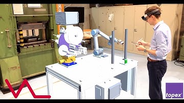 URSim with Mixed Reality for offline robot programming