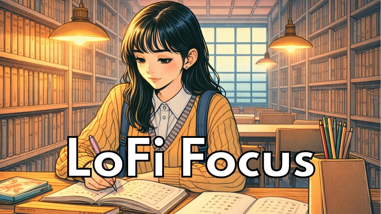 Library Study Lofi – Silent Night Ambience for Deep Focus