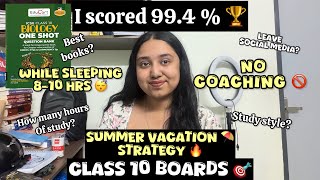 Class 10 SUMMER VACATION STRATEGY to SCORE 98%+ 🔥*no coaching* BEST BOOKS for ICSE 2027🎯 #class10 