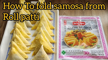 How To Fold Samosa Using Spring Roll Sheet | 4 Different Techniques To Fold Samosa