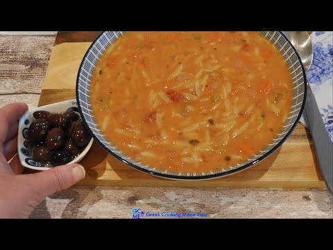 Tahini Soup w/ Orzo Pasta from Mount Athos (no oil) -      