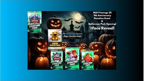 THE CRAZIEST AND RAREST PULL EVER! MLB 9 Innings 25 Donation Event/Halloween Pack Opening