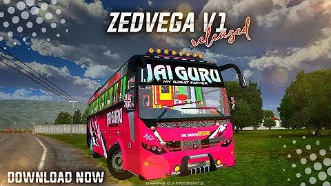 Bussid New ZEDVEGA V1 BUS MOD For Bus Simulator Indonesian | Released | #bussidmod