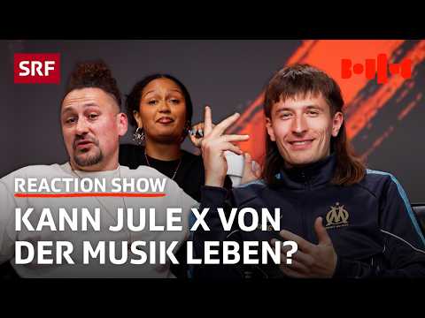 Reaction Show with Jule X: Haircut in the studio, drinking with fans & trap pseudonym | Bounce | SRF