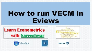 How to run VECM in Eviews