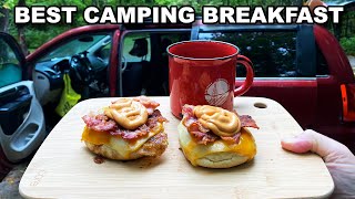 BEST CAMPING BREAKFAST EVER!!! Out of My Minivan #Vanlife